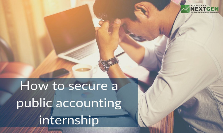 How to secure a public accounting internship?