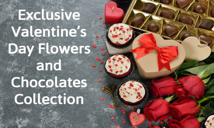Valentine Day Flowers and Chocolates