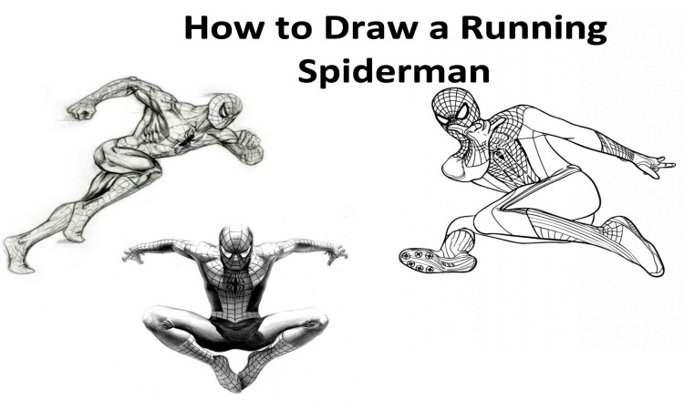 How to Draw a Running Spiderman