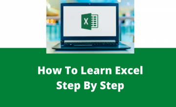 how to learn excel step by step